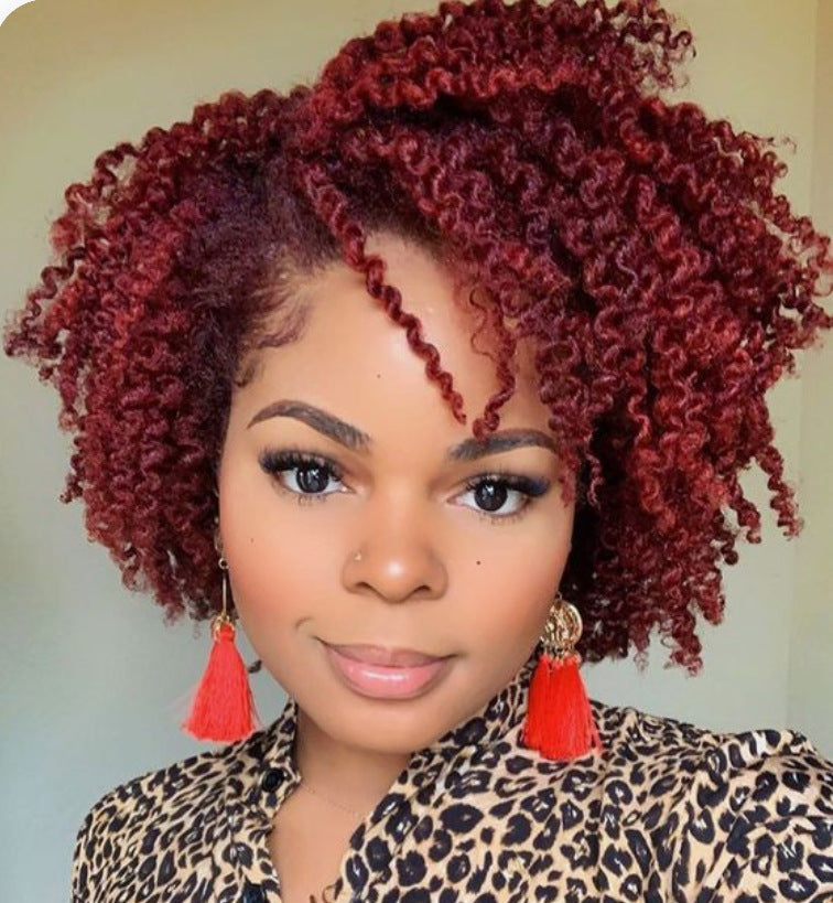 Natural African Small Curly Wig – Short Curly Hair Headgear