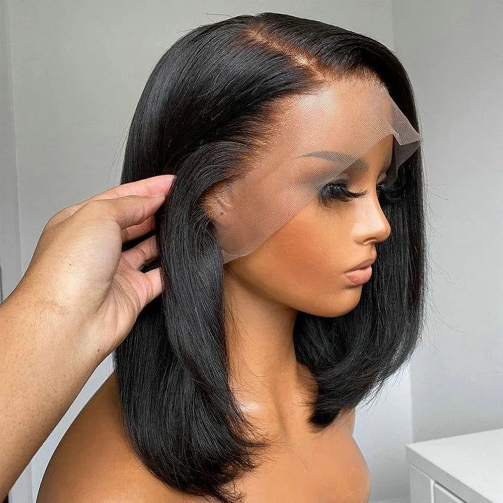 13x4 Full Frontal Lace Bob Wig – 100% Human Hair