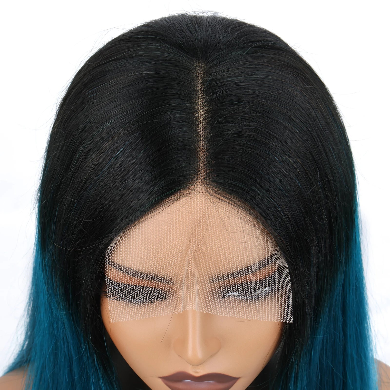4x4 Lace Closure Bob Wig – T1B/Green Human Hair | Double Drawn Straight