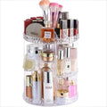 Rotating Cosmetic Storage Box – Transparent Desktop Makeup Organizer