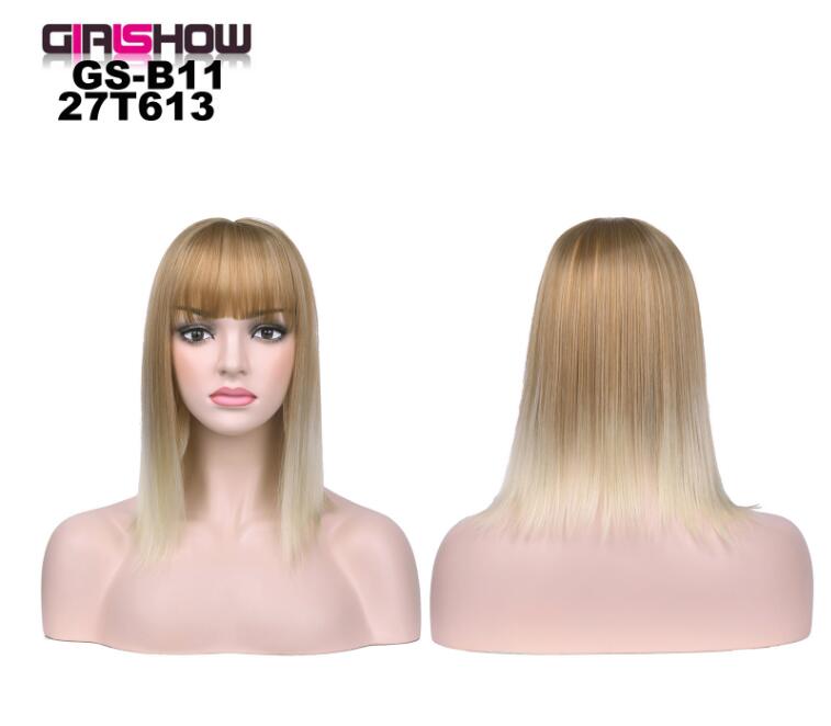 Short Bob Wig with Bangs – Glow and Crown Beauty