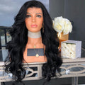 Body Wave Lace Front Wig – Glueless Black Synthetic Hair