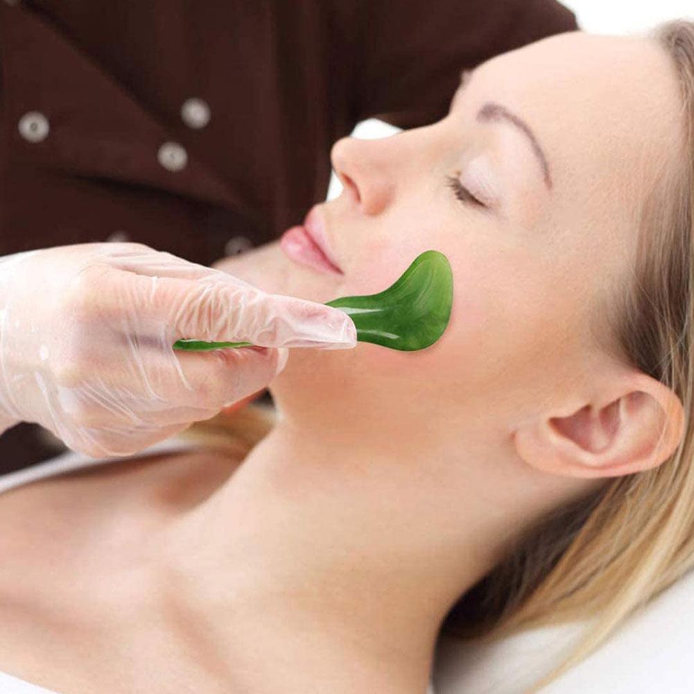Jade Face Roller & Gua Sha Massage Set