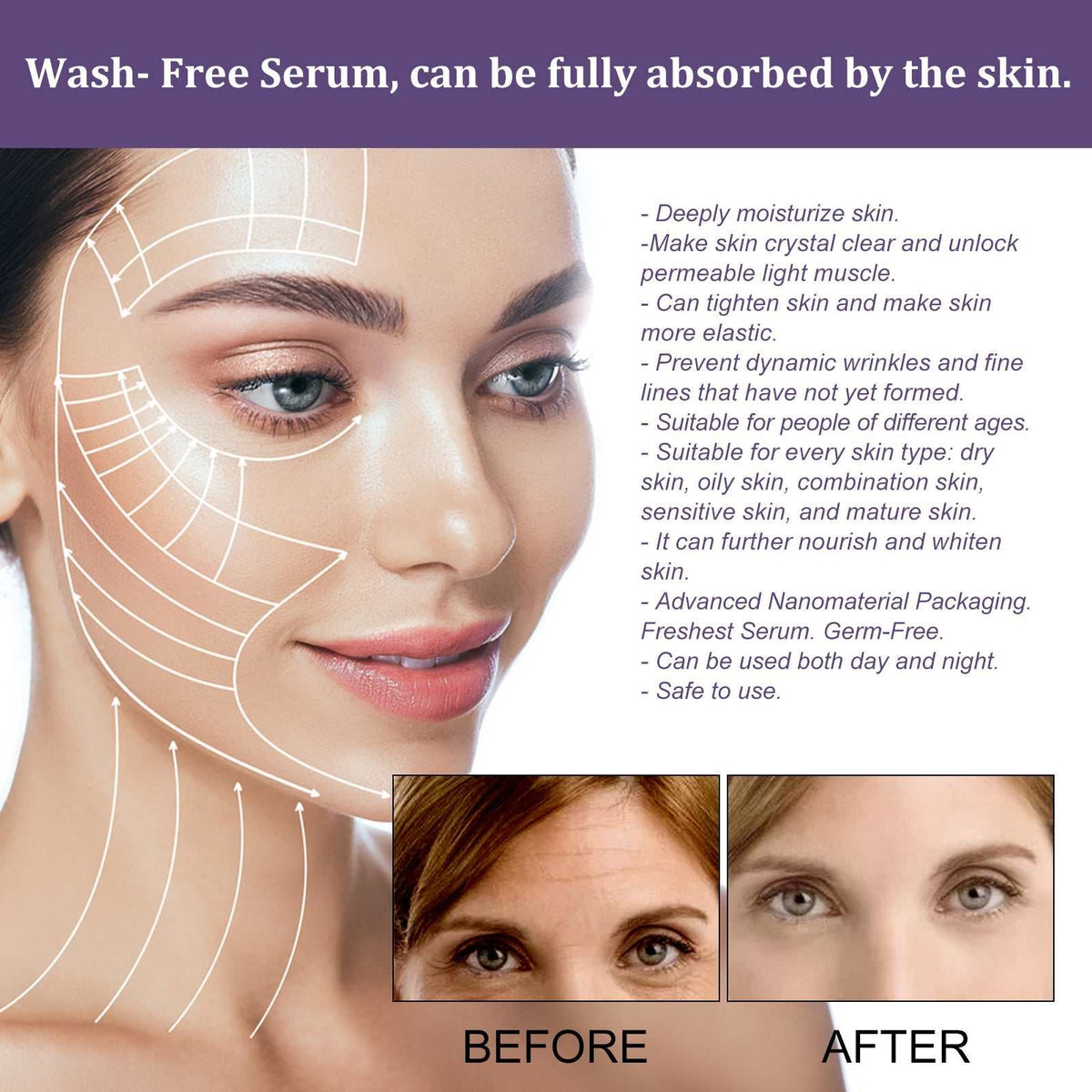 Collagen anti-aging firming essence bottle for youthful skin