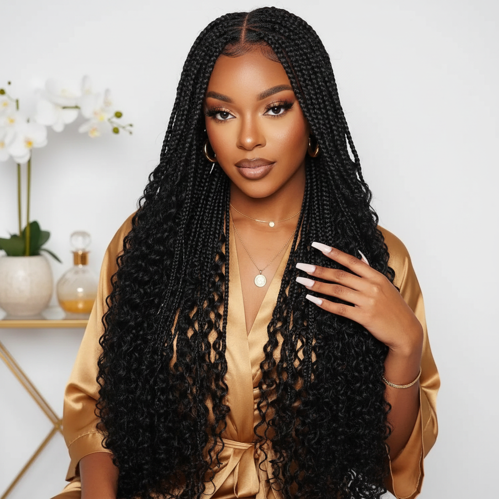 Knotless Bohemian Braided Wig